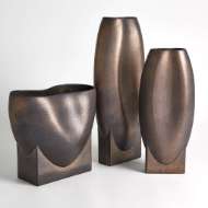 Picture of ORPHEUS VASES AND LOW BOWL-BRONZE