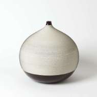 Picture of PIXELATED BALL VASE - BLACK AND BROWN