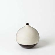 Picture of PIXELATED BALL VASE - BLACK AND BROWN