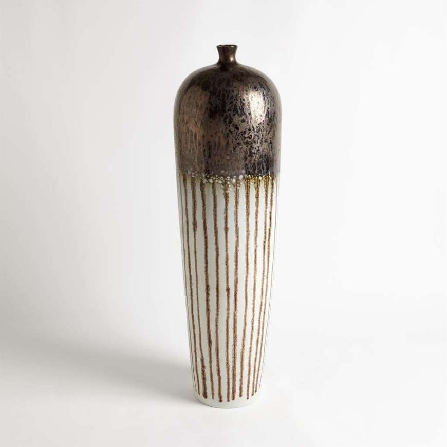 Picture of REACTIVE BRONZE STRIPE VESSEL-TALL