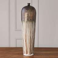 Picture of REACTIVE BRONZE STRIPE VESSEL-TALL