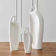 Picture of INDENTATION VASES - MATTE WHITE