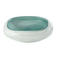 Picture of SQUARE CASED GLASS BOWL-AZURE