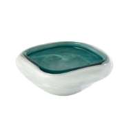 Picture of SQUARE CASED GLASS BOWL-AZURE