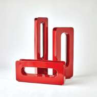 Picture of RECTANGLE VASES-DEEP RED