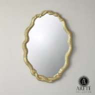 Picture of ENTWINED SNAKE MIRROR-GOLD LEAF