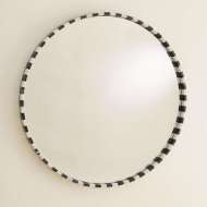 Picture of BLACK/WHITE MARBLE MIRROR-ROUND