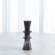 Picture of DOUBLE FLAIR CANDLE STAND-BLACK