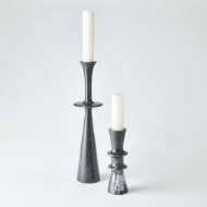 Picture of DOUBLE FLAIR CANDLE STAND-BLACK