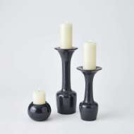 Picture of CALYX CANDLE HOLDER-BLACK