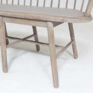 Picture of SPINDLE LONG BENCH - GREY LEATHER