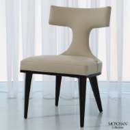 Picture of ANVIL BACK DINING CHAIR-IVORY LEATHER