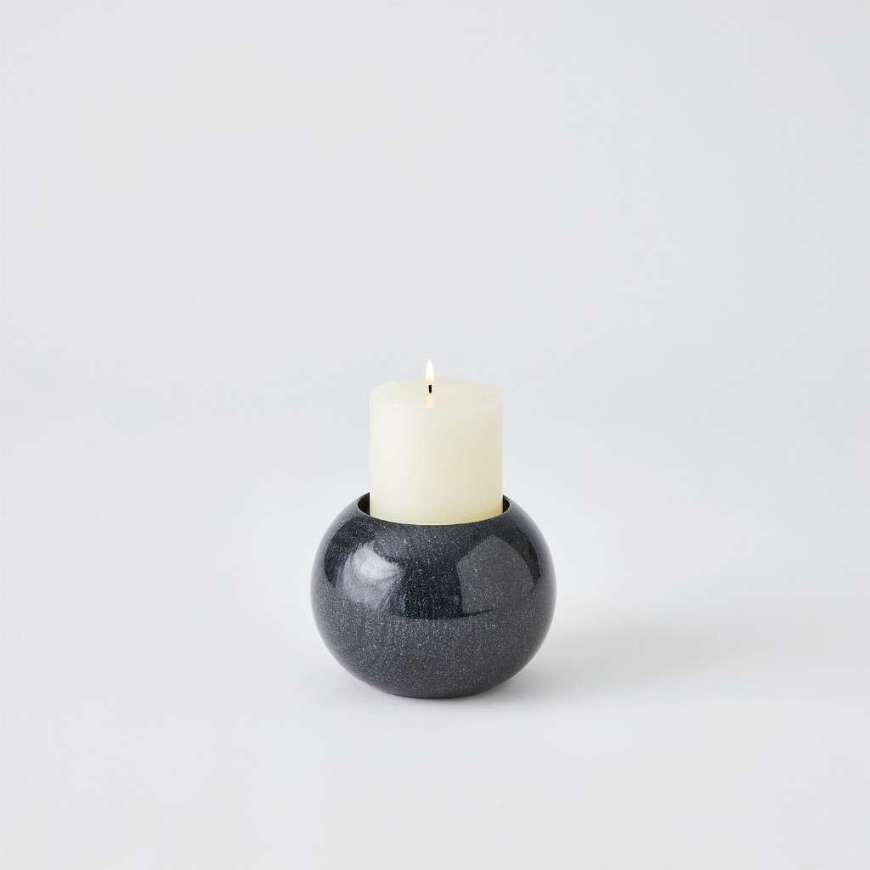 Picture of GLOBE CANDLE HOLDER-BLACK