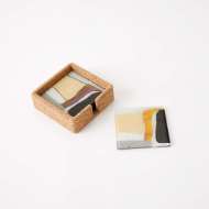 Picture of CASHMERE GLASS COASTER SET