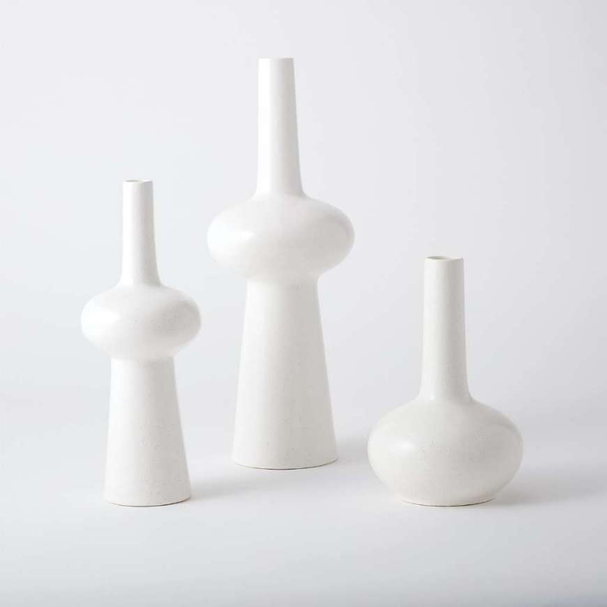 Picture of LUNAR VASES-MATTE WHITE