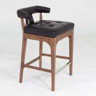 Picture of MODERNO COUNTER STOOL-BLACK MARBLE LEATHER