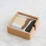 Picture of CASHMERE GLASS COASTER SET