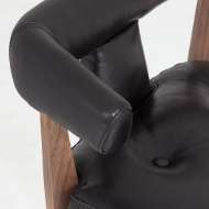 Picture of MODERNO COUNTER STOOL-BLACK MARBLE LEATHER