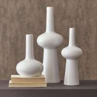 Picture of LUNAR VASES-MATTE WHITE