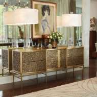 Picture of CRINKLE LONG CABINET - BRASS/BRONZE