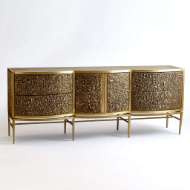 Picture of CRINKLE LONG CABINET - BRASS/BRONZE