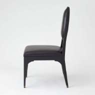 Picture of HARLOW CHAIR-BLACK W/BLACK LEATHER