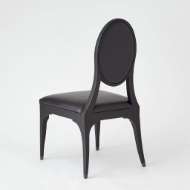 Picture of HARLOW CHAIR-BLACK W/BLACK LEATHER