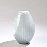 Picture of CASED GLASS STRIPE VASE-BLUE/GREY