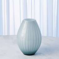 Picture of CASED GLASS STRIPE VASE-BLUE/GREY