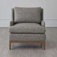 Picture of LAGUNA LOUNGE CHAIR-GREY WOOD-MUSLIN