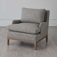 Picture of LAGUNA LOUNGE CHAIR-GREY WOOD-MUSLIN