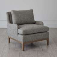 Picture of LAGUNA LOUNGE CHAIR-GREY WOOD-MUSLIN