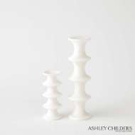 Picture of RIDGE CANDLESTICKS-WHITE