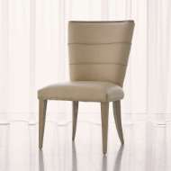 Picture of ADELAIDE SIDE CHAIR-BEIGE LEATHER