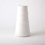 Picture of LINEN VASE-SOFT WHITE