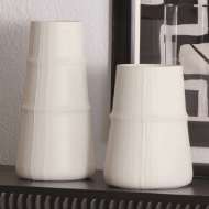 Picture of LINEN VASE-SOFT WHITE