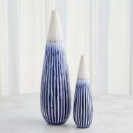 Picture of FURROW TAPER VASES-COBALT