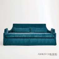 Picture of DIANA SKIRTED SOFA-DRAGONFLY BLUE