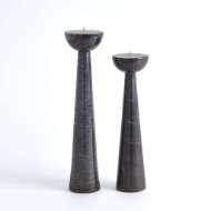 Picture of ROUND TOP CANDLE STANDS-BLACK