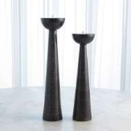 Picture of ROUND TOP CANDLE STANDS-BLACK