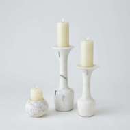 Picture of GLOBE CANDLE HOLDER-WHITE