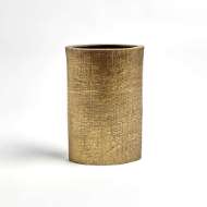 Picture of HEMP ETCHED VASES-BRASS