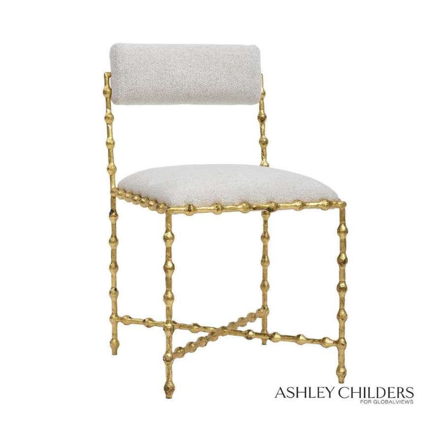 Picture of ELDER DINING CHAIR-GOLD LEAF