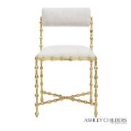 Picture of ELDER DINING CHAIR-GOLD LEAF