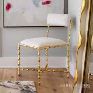 Picture of ELDER DINING CHAIR-GOLD LEAF