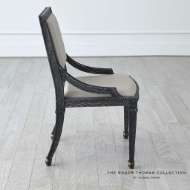 Picture of SEINE SIDE CHAIR-BLACK W/GREY LEATHER