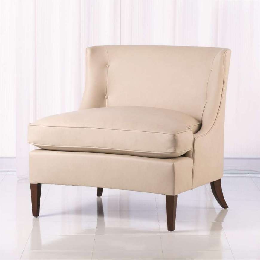 Picture of SEVERN LOUNGE CHAIR-BEIGE LEATHER