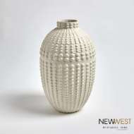 Picture of NAIL HEAD VASES-RUSTIC WHITE