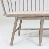 Picture of SPINDLE LONG BENCH-BEIGE LEATHER