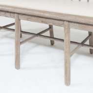 Picture of SPINDLE LONG BENCH-BEIGE LEATHER